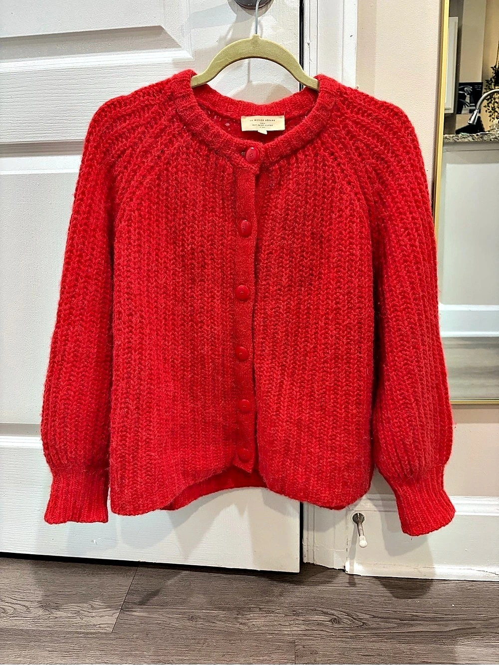 Sézane Emile Cardigan in red
